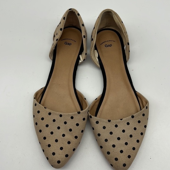 Gap Tan with Black Polka Dot Flats size 8 - Picture 2 of 10